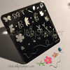 Clear Jelly Stamper Infinite Flower nail stamping plate. Available in the USA at www.lanternandwren.com.