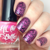 Psycho Pink, Hit the Bottle stamping nail polish. Available at www.lanternandwren.com.