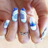 Moorish Motifs nail stamping plate by Clear Jelly Stamper. Available in the USA at www.lanternandwren.com