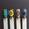Dixie Plates Mega Mani Mix nail stamping plate. Available at www.lanternandwren.com.
