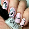 Puppy Love nail stamping plate by Clear Jelly Stamper. Available in the USA at www.lanternandwren.com