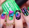Best of British nail stamping plate by Clear Jelly Stamper, available at www.lanternandwren.com.