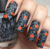 Haunted Mansion Halloween nail stamping plate by Clear Jelly Stamper, available at www.lanternandwren.com.