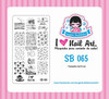 Sugar Bubbles SB065 nail stamping plate, available in the USA at www.lanternandwren.com.