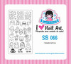 Sugar Bubbles SB066 nail stamping plate, available in the USA at www.lanternandwren.com.