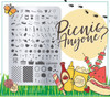  Picnic Anyone? nail stamping plate by Clear Jelly Stamper, available at www.lanternandwren.com.