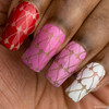 #Allthehearts Valentine's nail stamping plate. Available exclusively at www.lanternandwren.com.