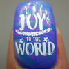Joy to the World Christmas nail stamping plate by Lantern & Wren. Available exclusively at www.lanternandwren.com.
