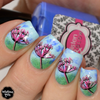 Secret Garden - UberChic Nail Stamping Plate, available at www.lanternandwren.com.