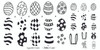 Easter nail stamping plate. Available in the USA at www.lanternandwren.com.