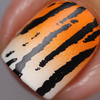 Uber Chic Wild Luxury: Warm Blooded nail stamping plate. Available at www.lanternandwren.com.