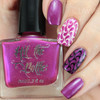 Fuschia Predictions stamping nail polish from Hit the Bottle!  Free USA shipping available.