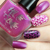 Fuschia Predictions stamping nail polish from Hit the Bottle!  Free USA shipping available.
