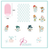Clear Jelly Stamper Do You Want to Build a Snowman mini nail stamping plate, available in the USA at www.lanternandwren.com.
