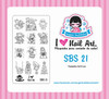 Sugar Bubbles SBS-21 nail stamping plate. Available at www.lanternandwren.com.