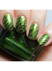 Uber Chic Lovely Leaves 05 Fall nail stamping plate. Available at www.lanternandwren.com.