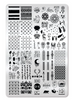 Boho Chic - UberChic Nail Stamping Plate, available at www.lanternandwren.com.