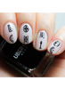 Boho Chic Alphabet nail stamping plate. www.lanternandwren.com