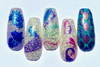 Strut your Tail Feathers Peacock nail art stamping plate by Clear Jelly Stamper, available at www.lanternandwren.com.