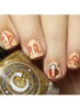Hello Fall & Pumpkin Spice 02 fall nail stamping plate, available at www.lanternandwren.com.