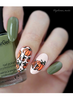 Hello Fall & Pumpkin Spice 02 fall nail stamping plate, available at www.lanternandwren.com.