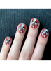 Hello Fall & Pumpkin Spice 02 fall nail stamping plate, available at www.lanternandwren.com.