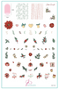 Christmas Gifts & Greens nail art plate by Clear Jelly Stamper, available at www.lanternandwren.com.