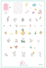 Clear Jelly Stamper Fuzzy Easter nail stamping plate. Available at www.lanternandwren.com.
