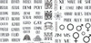 Pride Mini nail stamping plate by Lantern & Wren. Available exclusively at www.lanternandwren.com.