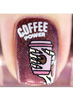Uber Chic Better With Coffee nail stamping plate. Available at www.lanternandwren.com.