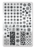 Let It Snow nail stamping plate. Available at www.lanternandwren.com.