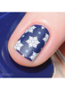 Let It Snow nail stamping plate. Available at www.lanternandwren.com.