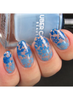 Let It Snow nail stamping plate. Available at www.lanternandwren.com.