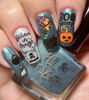 BooYah Lantern & Wren Halloween nail stamp plate, available at www.lanternandwren.com.