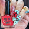 Valentine's Backgrounds nail stamping plate. Available exclusively at www.lanternandwren.com.