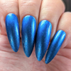 Colour Alike Happiness blue nail stamping polish, available at www.lanternandwren.com.