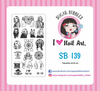 Sugar Bubbles SB139 nail stamping plate. Available at www.lanternandwren.com.