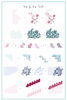 Clear Jelly Stamper Dainty Delights - Two nail stamp plate, available at www.lanternandwren.com. 