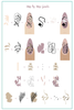 Modern Muse nail art plate by Clear Jelly Stamper, available at www.lanternandwren.com.