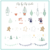 Clear Jelly Stamper Patchwork Holiday nail stamping plate CJS-C75, available at www.lanternandwren.com.