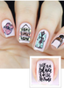 Home Sweet Home Uber Chic nail stamping plate. Available at www.lanterandwren.com.