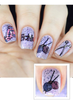 Home Sweet Home Uber Chic nail stamping plate. Available at www.lanterandwren.com.
