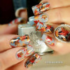 Hit the Bottle Spun Gold stamping polish, in the USA at www.lanternandwren.com. Mani by @sharnailstar.