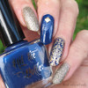 Hit the Bottle Spun Gold stamping polish, in the USA at www.lanternandwren.com. 