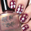 Hit the Bottle Champagne Shifter stamping polish, available in the USA at www.lanternandwren.com. Mani by  @MargaritaontheRocks.