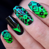 Seas the Day neon Hit the Bottle stamping polish. Get it in the USA at www.lanternandwren.com.