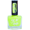 Shazam Yellow neon yellow Hit the Bottle stamping polish. Get it in the USA at www.lanternandwren.com.