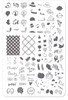 Clear Jelly Stamper Thanksgiving nail stamping plate, available in the USA at www.lanternandwren.com.