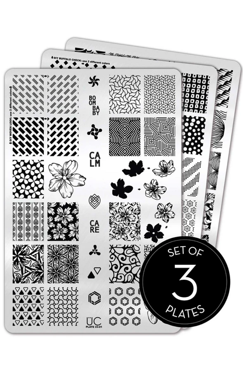 Uber Chic Stamping Plates for Nail Art - Collection 23