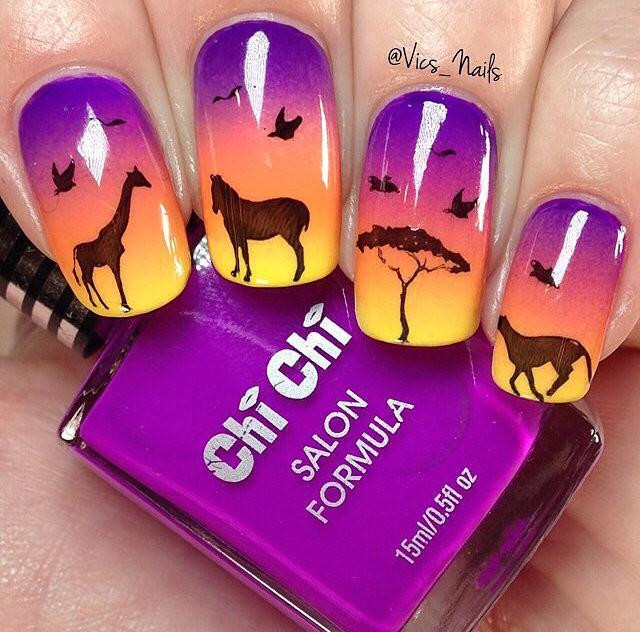 Out of Africa nail stamping plate